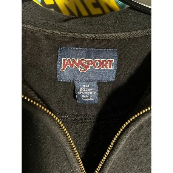 Vintage Jansport WSU Cougars Washington State Quarter Zip Sweater - Picture 4 of 5